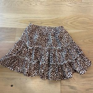 Super cute shein animal print skirt